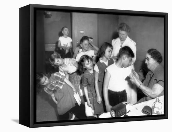 Children Inoculated Against Diphtheria-null-Framed Stretched Canvas