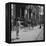 Children Jump Roping on Sidewalk Next to Brooklyn Brownstones, NY, 1949-Ralph Morse-Framed Premier Image Canvas