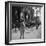 Children Jump Roping on Sidewalk Next to Brooklyn Brownstones, NY, 1949-Ralph Morse-Framed Photographic Print