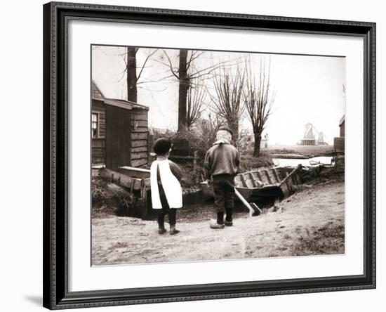 Children, Laandam, Netherlands, 1898-James Batkin-Framed Photographic Print