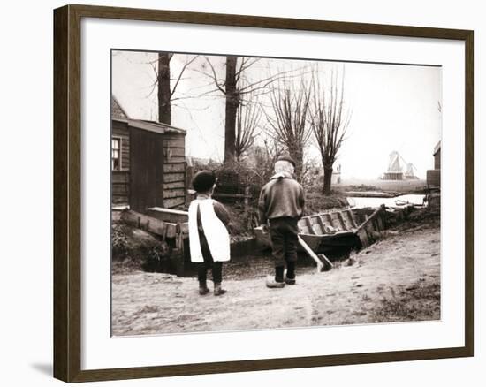 Children, Laandam, Netherlands, 1898-James Batkin-Framed Photographic Print