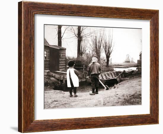 Children, Laandam, Netherlands, 1898-James Batkin-Framed Photographic Print