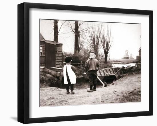 Children, Laandam, Netherlands, 1898-James Batkin-Framed Photographic Print