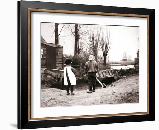 Children, Laandam, Netherlands, 1898-James Batkin-Framed Photographic Print