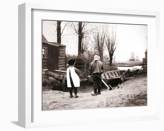 Children, Laandam, Netherlands, 1898-James Batkin-Framed Photographic Print