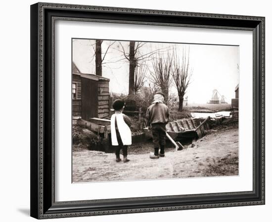 Children, Laandam, Netherlands, 1898-James Batkin-Framed Photographic Print