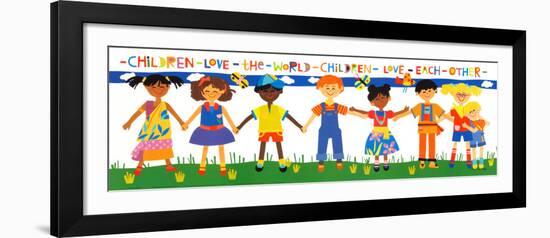 Children Love the World-Cheryl Piperberg-Framed Art Print