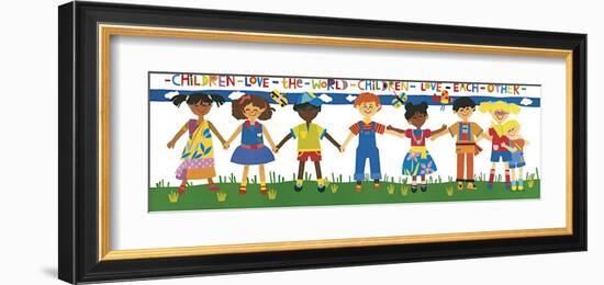 Children Love the World-Cheryl Piperberg-Framed Giclee Print