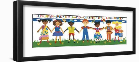 Children Love the World-Cheryl Piperberg-Framed Giclee Print