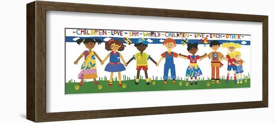 Children Love the World-Cheryl Piperberg-Framed Giclee Print