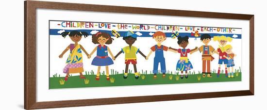 Children Love the World-Cheryl Piperberg-Framed Giclee Print