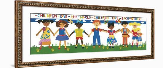 Children Love the World-Cheryl Piperberg-Framed Giclee Print