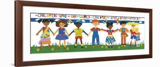 Children Love the World-Cheryl Piperberg-Framed Giclee Print