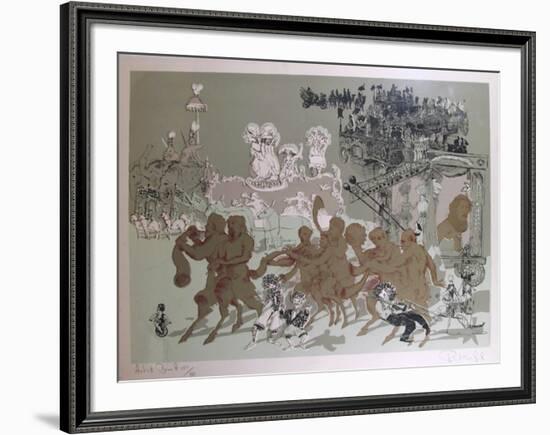 Children of all Ages from the Circus Suite-Robert Mumford-Framed Serigraph