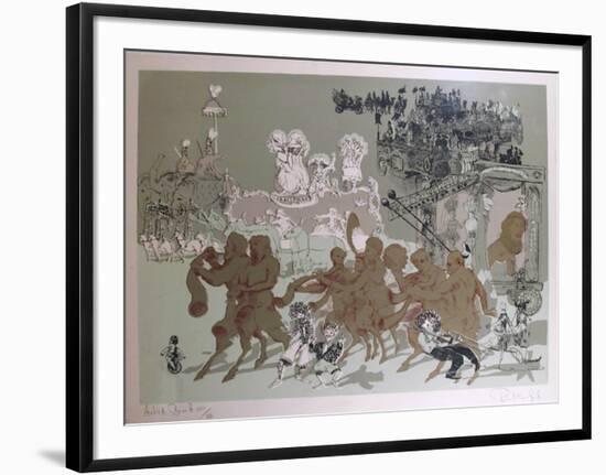 Children of all Ages from the Circus Suite-Robert Mumford-Framed Serigraph