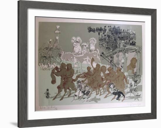 Children of all Ages from the Circus Suite-Robert Mumford-Framed Serigraph