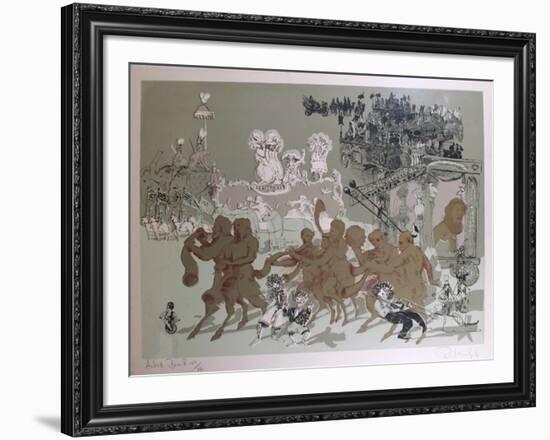 Children of all Ages from the Circus Suite-Robert Mumford-Framed Serigraph