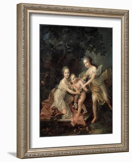 Children of Louis Philippe, Duc D'Orléans, 18th Century-Francois-Hubert Drouais-Framed Giclee Print
