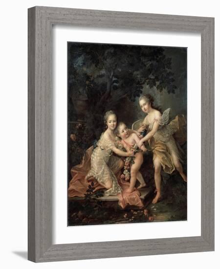 Children of Louis Philippe, Duc D'Orléans, 18th Century-Francois-Hubert Drouais-Framed Giclee Print