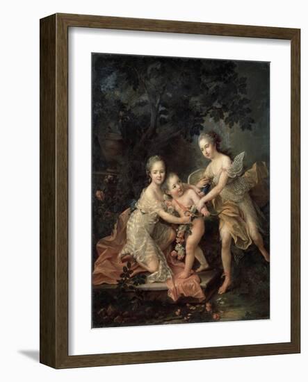 Children of Louis Philippe, Duc D'Orléans, 18th Century-Francois-Hubert Drouais-Framed Giclee Print