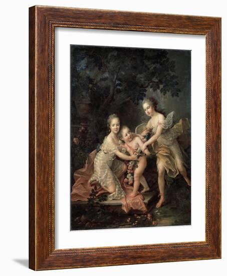 Children of Louis Philippe, Duc D'Orléans, 18th Century-Francois-Hubert Drouais-Framed Giclee Print