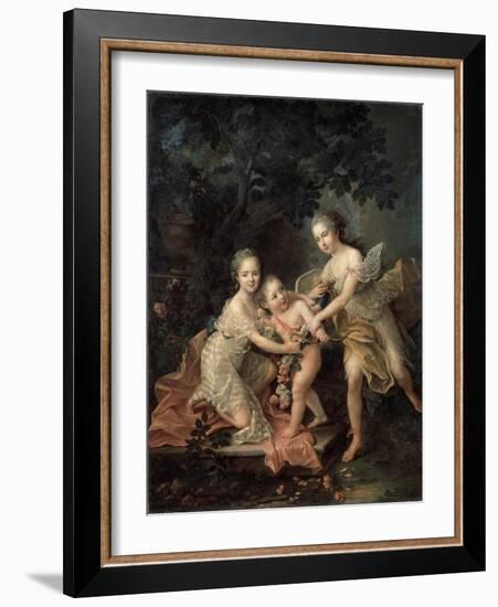 Children of Louis Philippe, Duc D'Orléans, 18th Century-Francois-Hubert Drouais-Framed Giclee Print