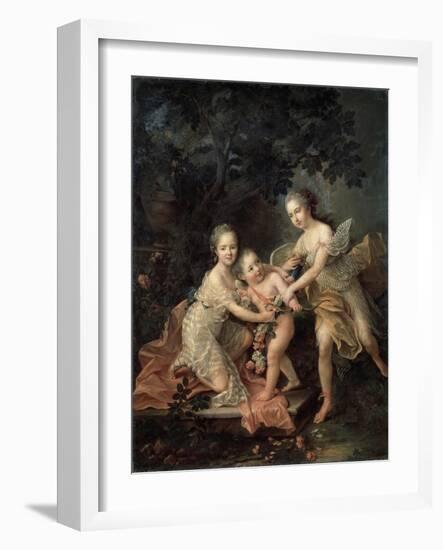 Children of Louis Philippe, Duc D'Orléans, 18th Century-Francois-Hubert Drouais-Framed Giclee Print