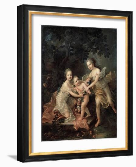 Children of Louis Philippe, Duc D'Orléans, 18th Century-Francois-Hubert Drouais-Framed Giclee Print