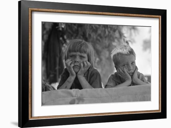 Children of Oklahoma Drought Refugee-Dorothea Lange-Framed Art Print