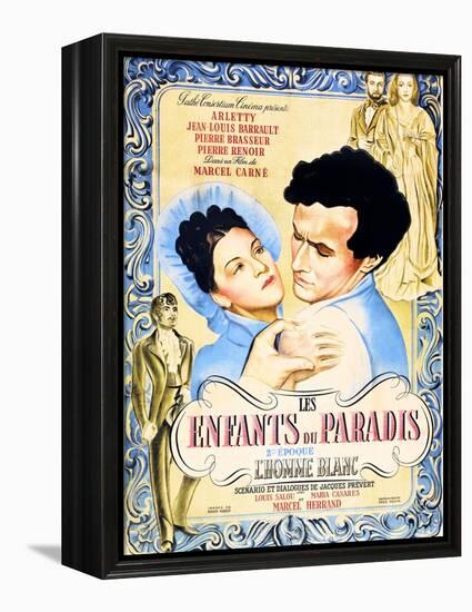 Children of Paradise, (aka Les Enfants du Paradis), Maria Casares, Jean-Louis Barrault, 1945-null-Framed Stretched Canvas