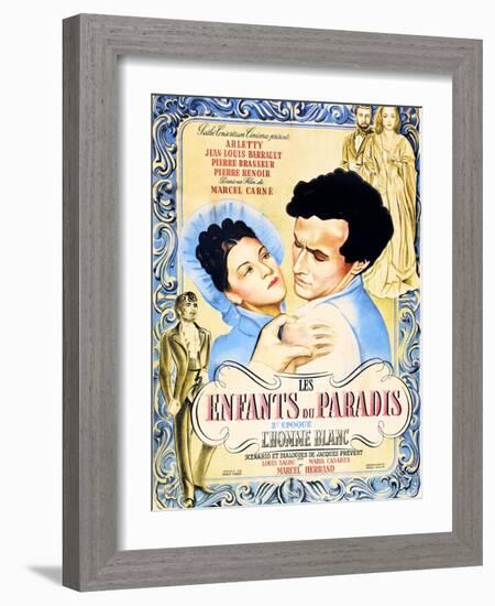 Children of Paradise, (aka Les Enfants du Paradis), Maria Casares, Jean-Louis Barrault, 1945-null-Framed Art Print