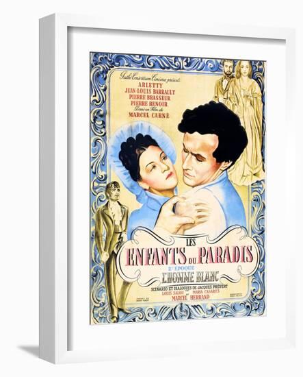 Children of Paradise, (aka Les Enfants du Paradis), Maria Casares, Jean-Louis Barrault, 1945-null-Framed Art Print