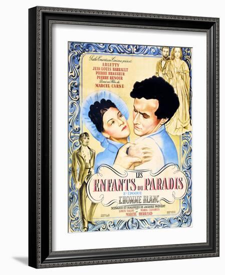 Children of Paradise, (aka Les Enfants du Paradis), Maria Casares, Jean-Louis Barrault, 1945-null-Framed Art Print