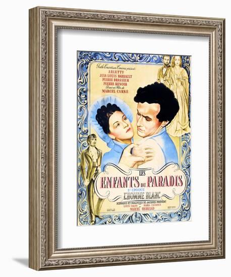 Children of Paradise, (aka Les Enfants du Paradis), Maria Casares, Jean-Louis Barrault, 1945-null-Framed Premium Giclee Print