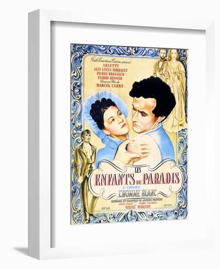 Children of Paradise, (aka Les Enfants du Paradis), Maria Casares, Jean-Louis Barrault, 1945-null-Framed Premium Giclee Print