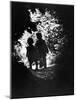 Children of Photographer with Eugene Smith Walking Hand in Hand in Woods Behind His Home-W^ Eugene Smith-Mounted Photographic Print