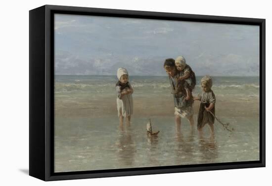 Children of the Sea, 1872-Jozef Israels-Framed Premier Image Canvas