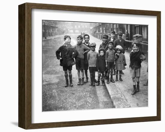 Children on a Street-null-Framed Photographic Print