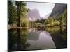 Children on Rocks on Mirror Lake in Yosemite National Park with Mountain Rising in the Background-Ralph Crane-Mounted Photographic Print