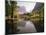 Children on Rocks on Mirror Lake in Yosemite National Park with Mountain Rising in the Background-Ralph Crane-Mounted Photographic Print