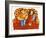 Children on Settee, 2003-Julie Nicholls-Framed Giclee Print