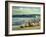 Children on the Beach at Abersoch-Trevor Chamberlain-Framed Giclee Print