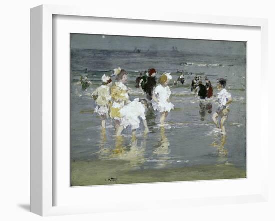 Children on the Beach-Edward Henry Potthast-Framed Giclee Print