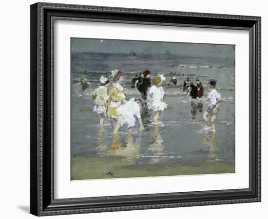 Children on the Beach-Edward Henry Potthast-Framed Giclee Print