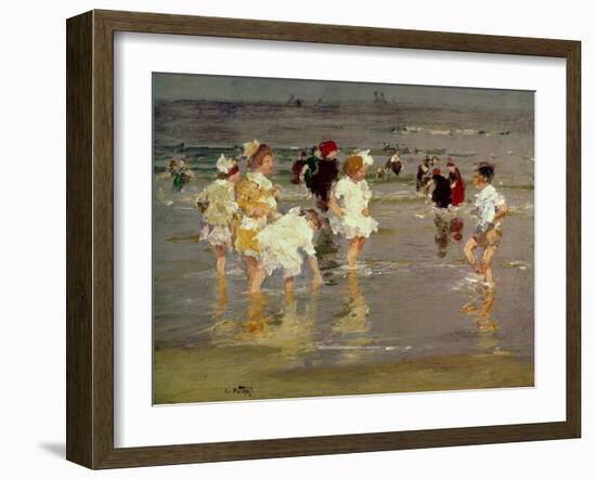 Children on the Beach-Edward Henry Potthast-Framed Premium Giclee Print