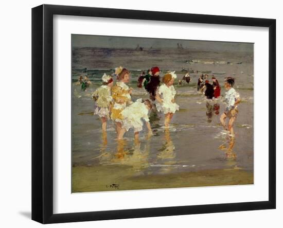 Children on the Beach-Edward Henry Potthast-Framed Premium Giclee Print