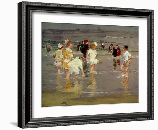 Children on the Beach-Edward Henry Potthast-Framed Premium Giclee Print