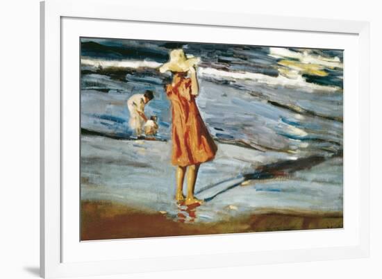 Children on the Beach-Joaqu?n Sorolla y Bastida-Framed Art Print