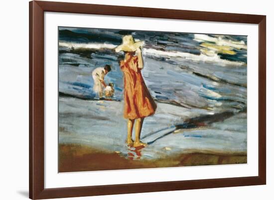 Children on the Beach-Joaqu?n Sorolla y Bastida-Framed Art Print