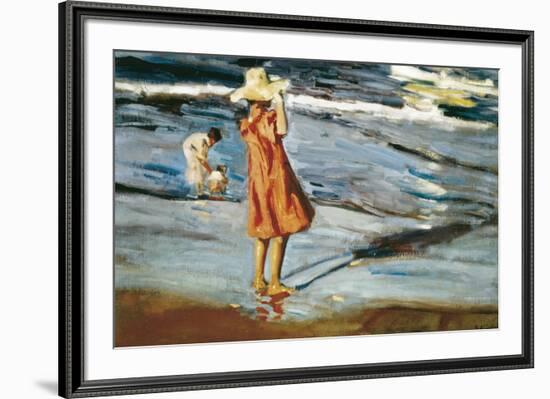 Children on the Beach-Joaqu?n Sorolla y Bastida-Framed Art Print